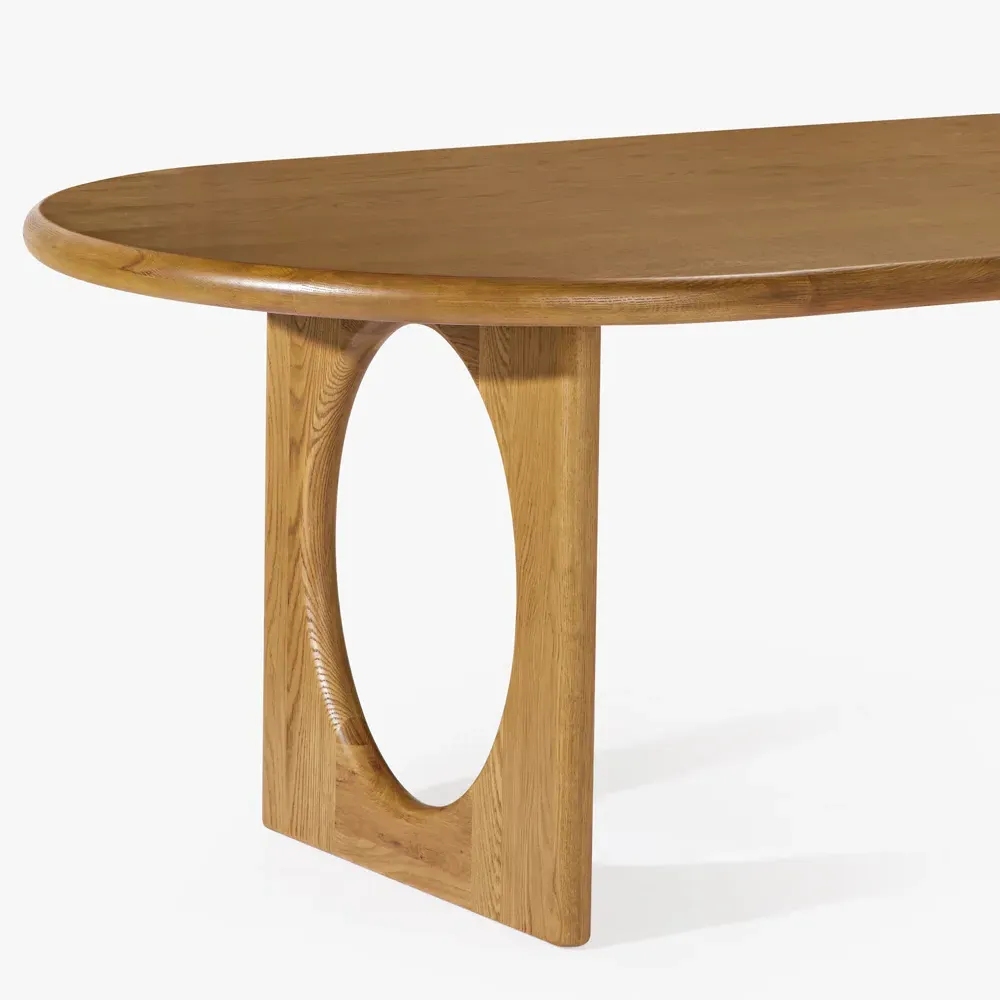 Arley Oval Dining Table - Natural, Oak