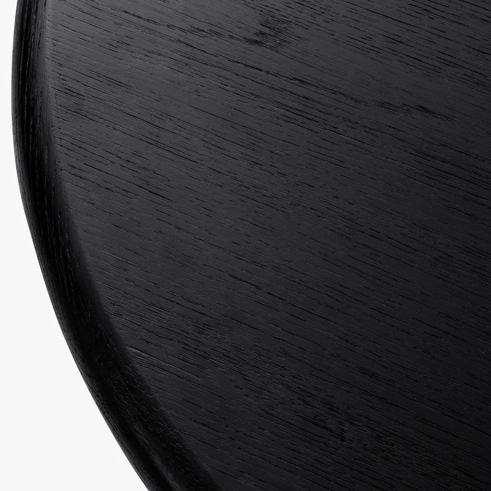 Arley Round Coffee Table - Black, Oak