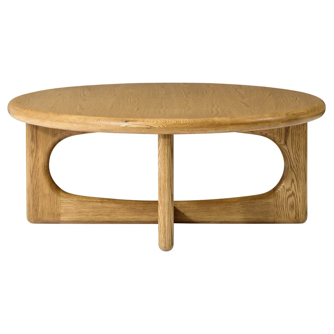 Arley Round Coffee Table - Natural, Oak