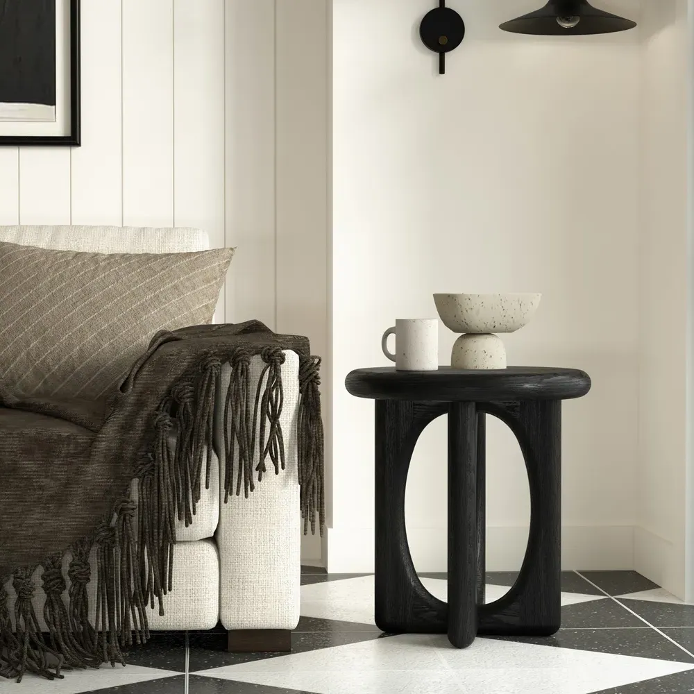 Arley Side Table - Black, Oak