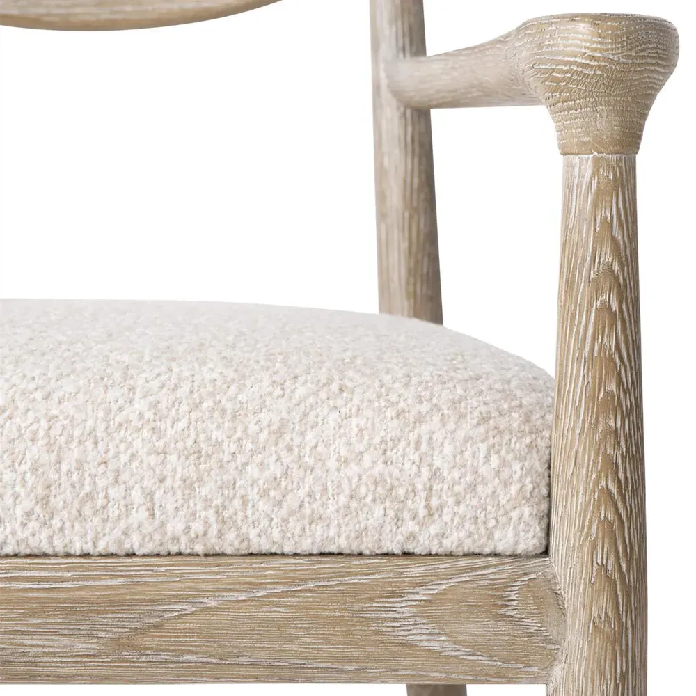 Arlo Dining Arm Chair - Cream