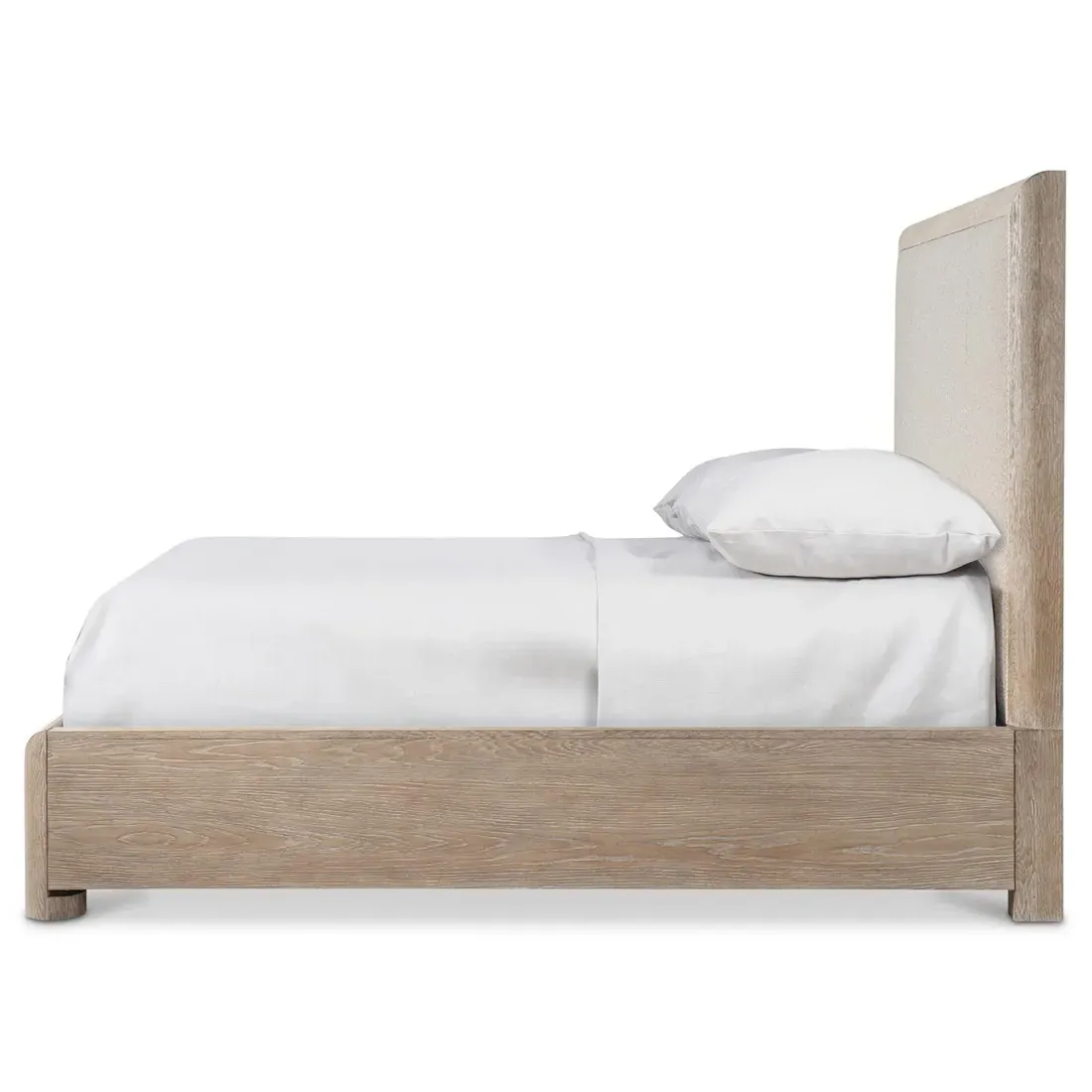 Arlo Queen Size Bed Frame - Beige, Wood