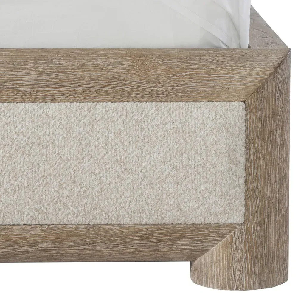 Arlo Queen Size Bed Frame - Beige, Wood