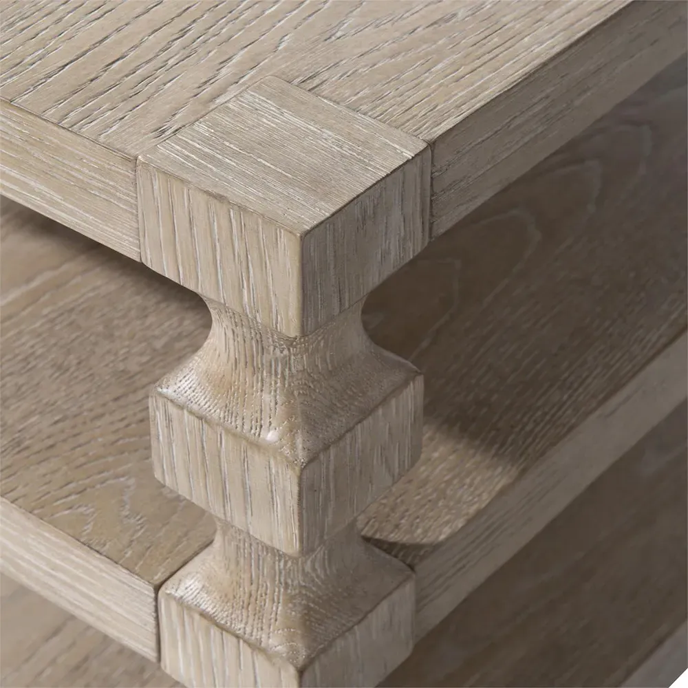 Arlo Rectangular Side Table - Brown, Oak