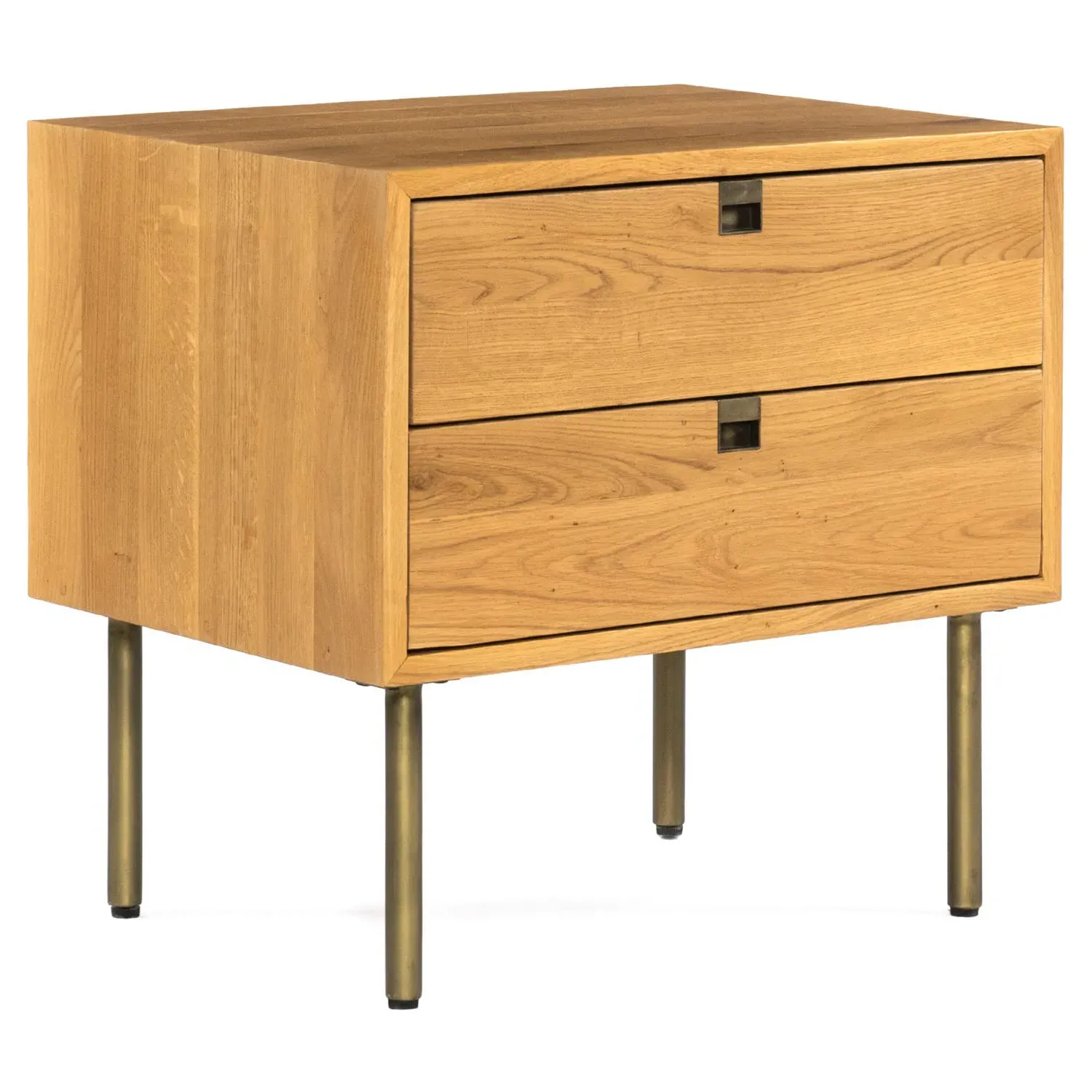 Arlyn 2 Drawer Nightstand - Brown, Oak