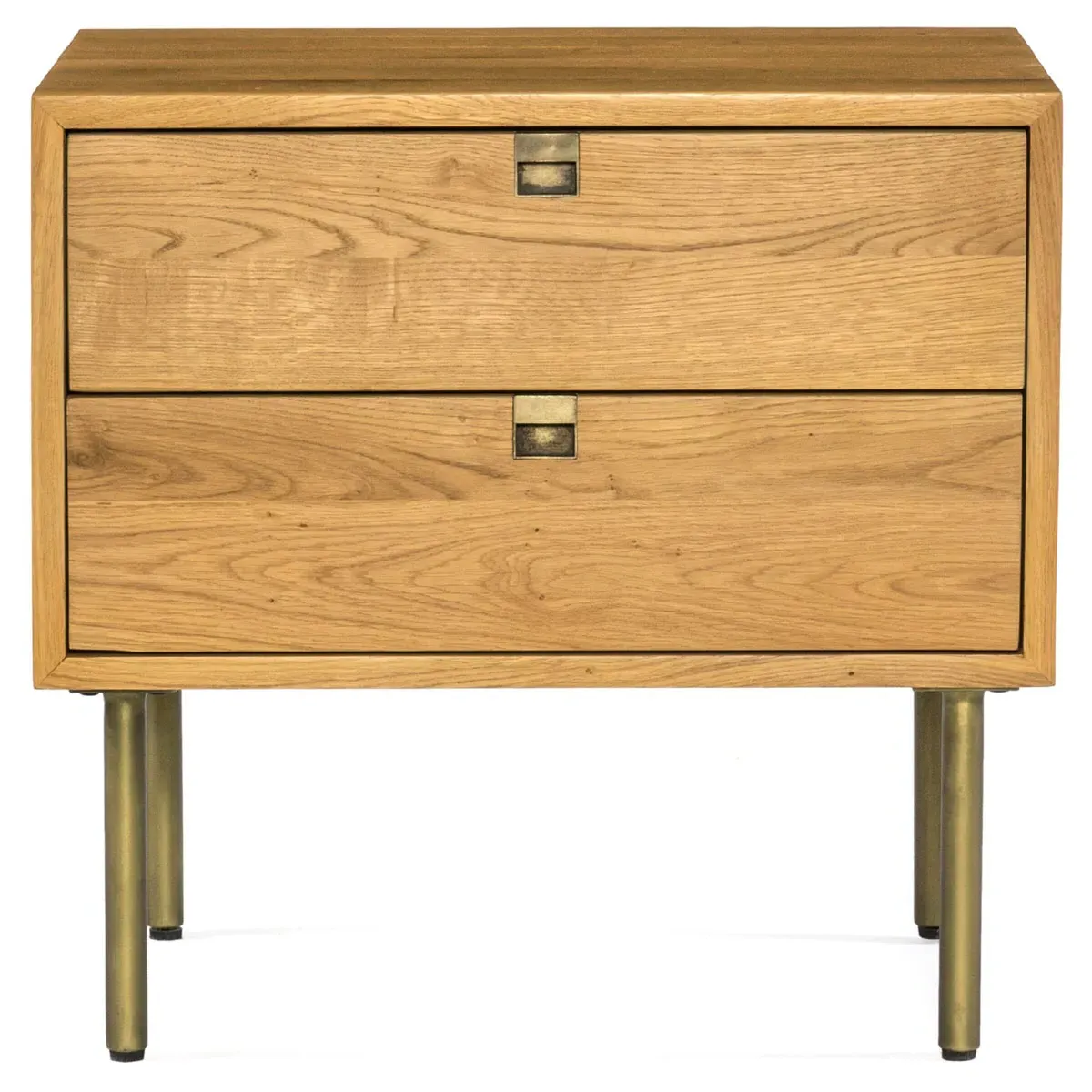 Arlyn 2 Drawer Nightstand - Brown, Oak