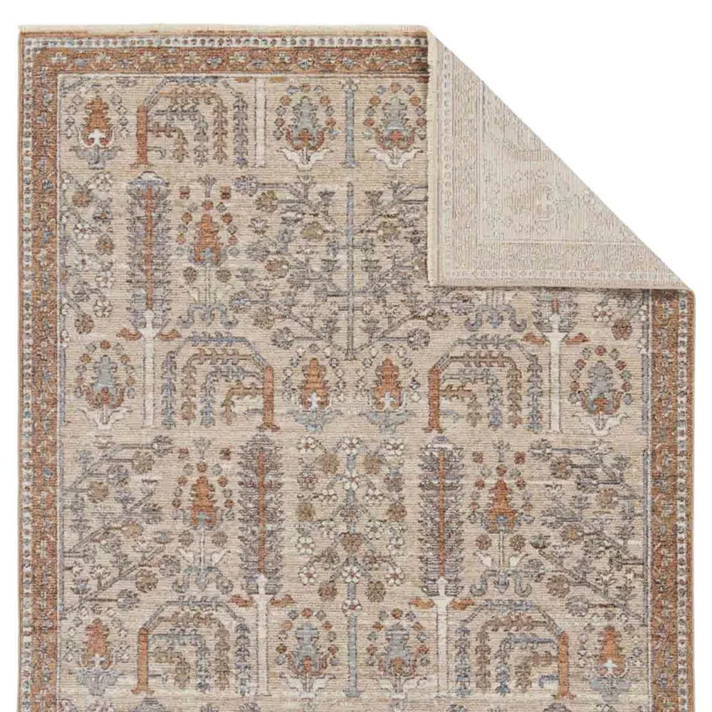 Armani Global Bazaar Floral Patterned Rug - Slate Grey