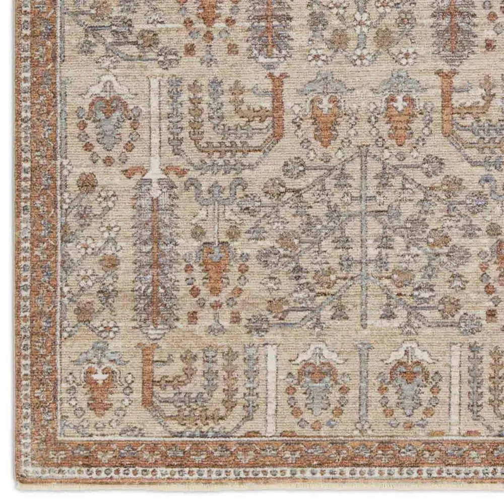 Armani Global Bazaar Floral Patterned Rug - Slate Grey