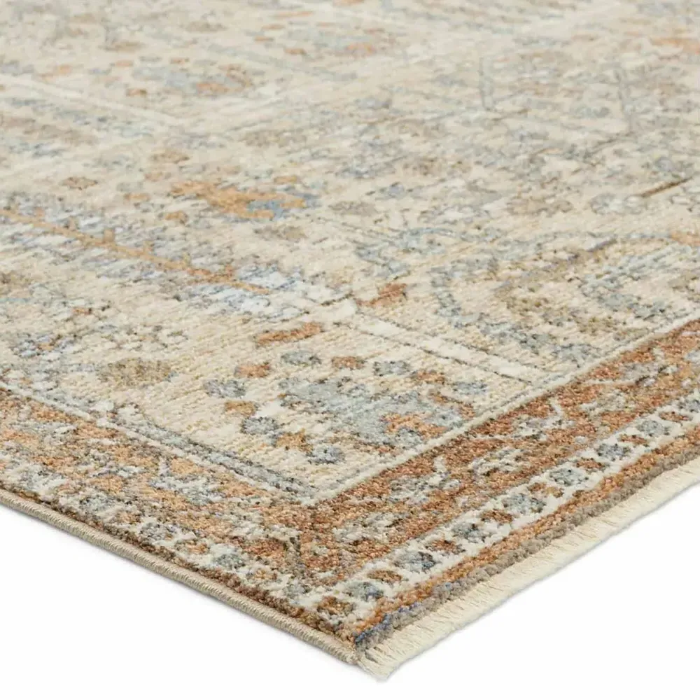 Armani Global Bazaar Floral Patterned Rug - Slate Grey