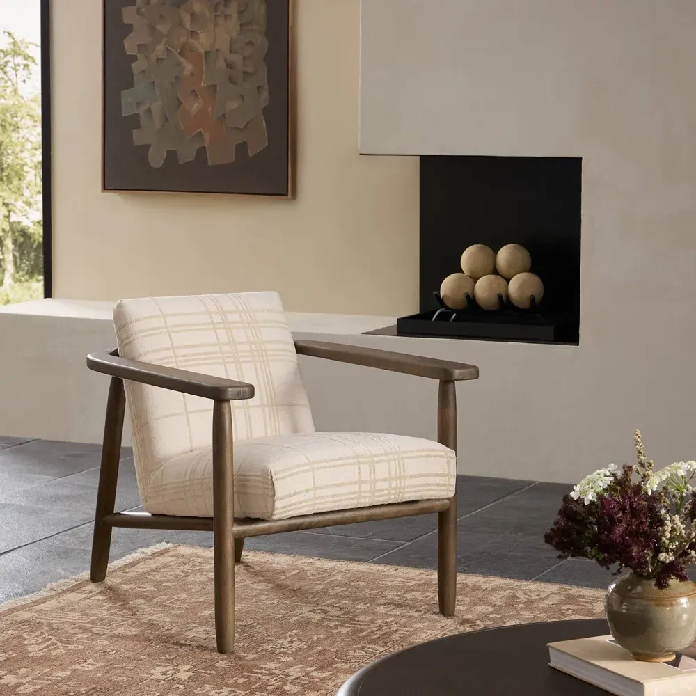 Arnett Arm Chair - Sheffield Ivory, Parawood