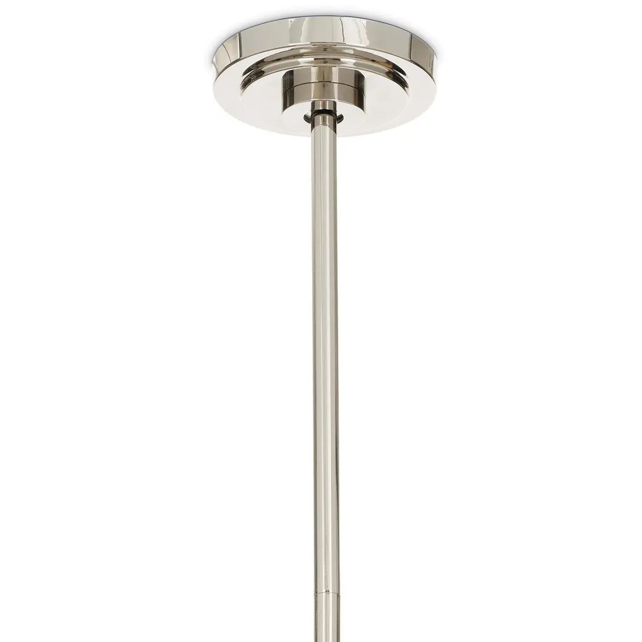 Artemis Single Pendant Light - Polished Nickel, Glass