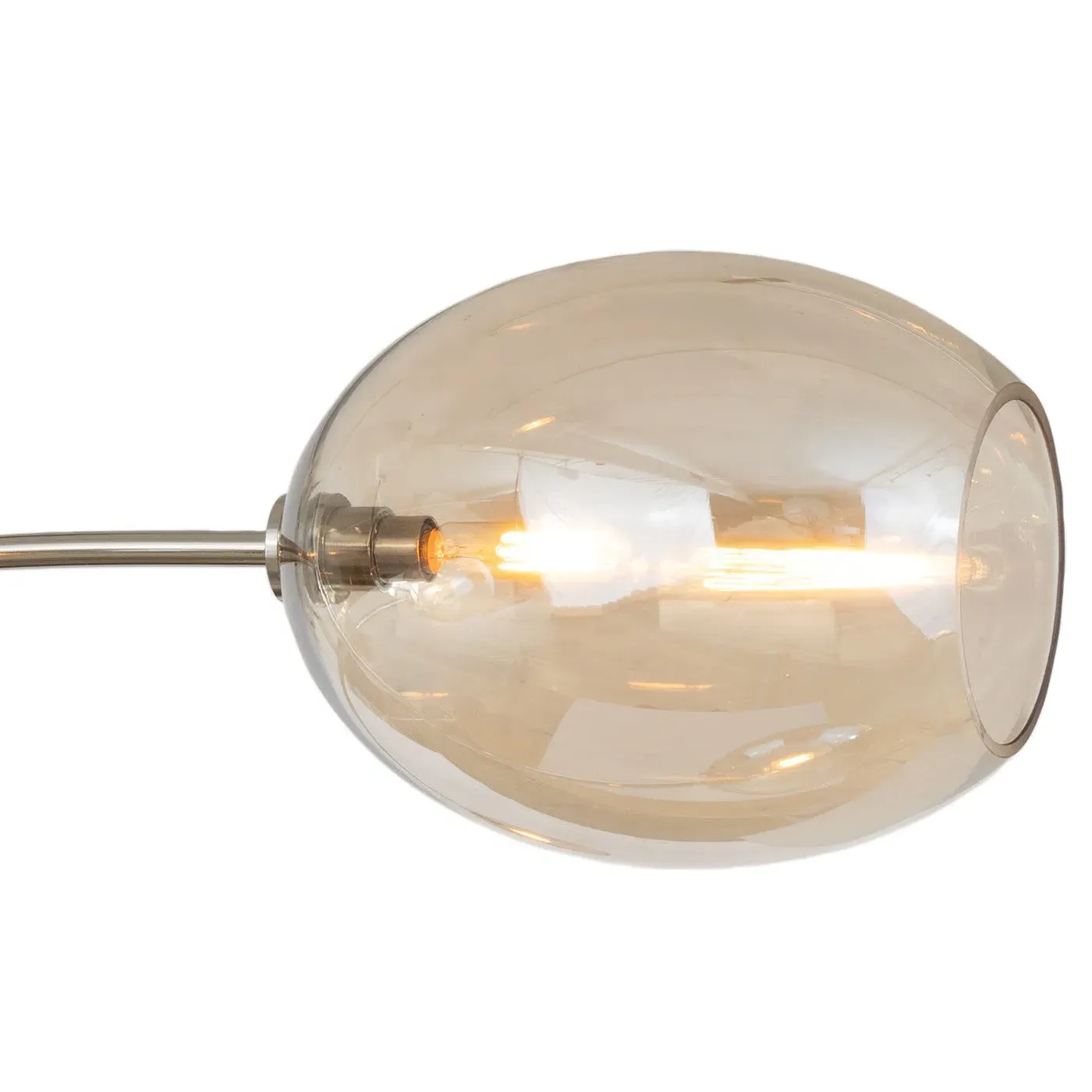 Artemis Sputnik Chandelier - Polished Nickel, Glass