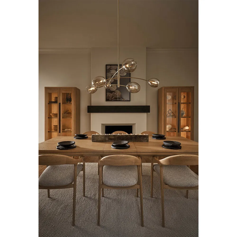 Artemis Sputnik Chandelier - Polished Nickel, Glass