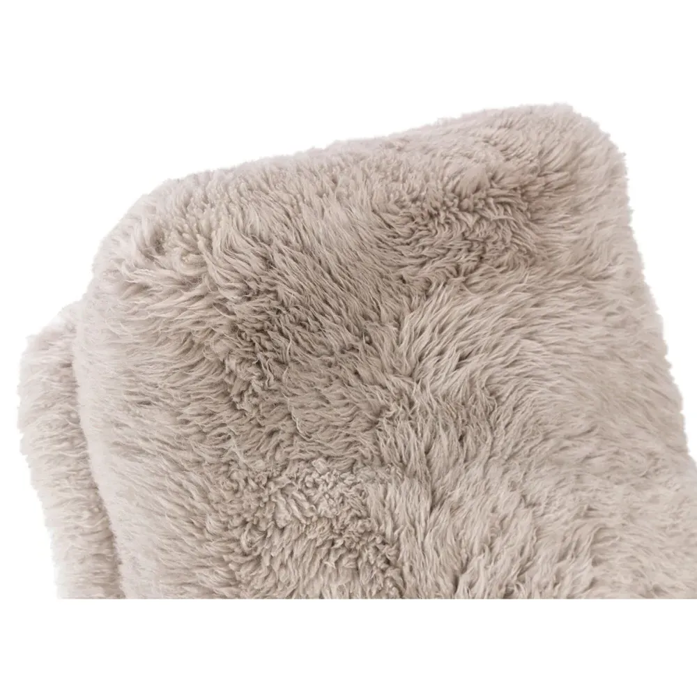 Artie Occasional Chair - Beige, Wool Fur