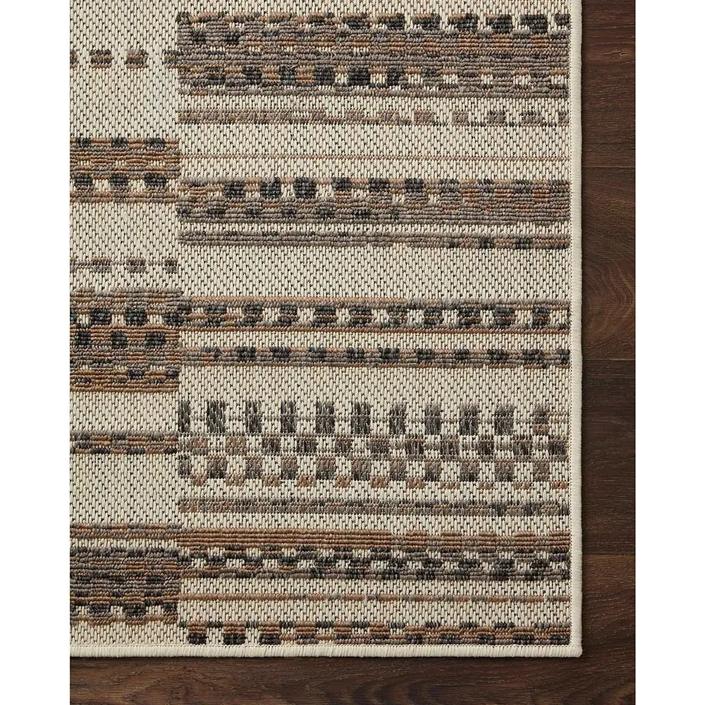 Arvelin Striped Indoor Outdoor Rug - Taupe, Polypropylene