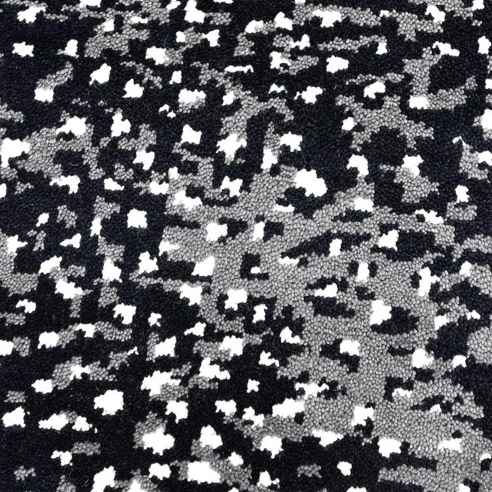 Arvin 3x5 Hand Knotted Rug - Black, Wool