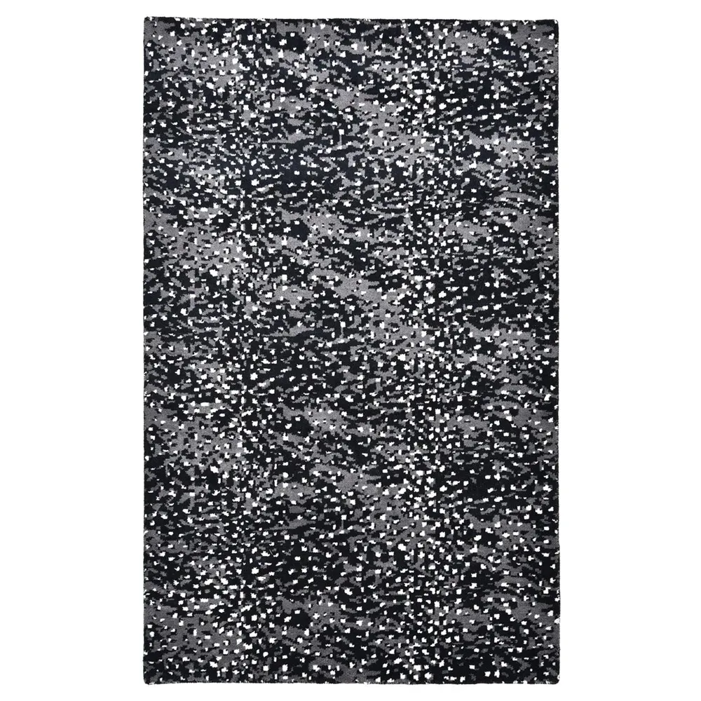 Arvin 3x5 Hand Knotted Rug - Black, Wool image