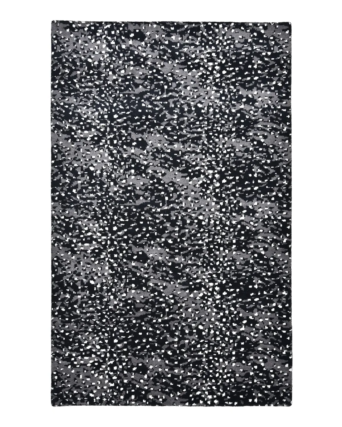 Arvin 8x10 Hand Knotted Rug - Black, Wool