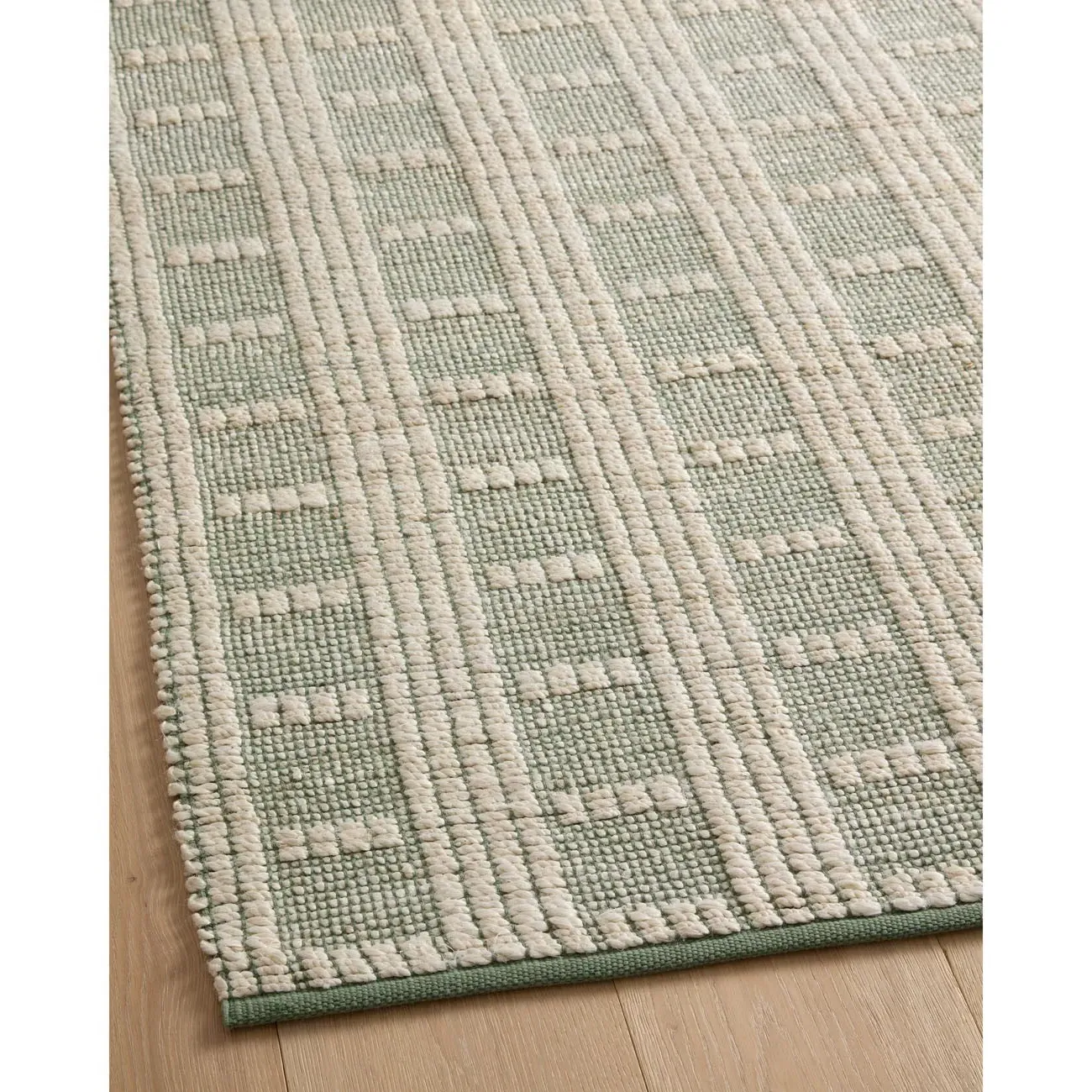 Arwen Striped Area Rug - Green, Jute