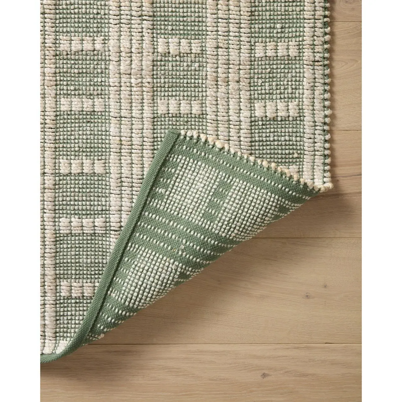 Arwen Striped Runner Rug - Green, Jute