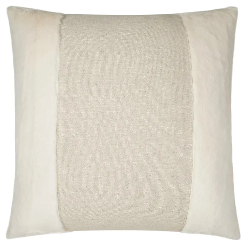 Arya Feather Down Throw Pillow - Beige