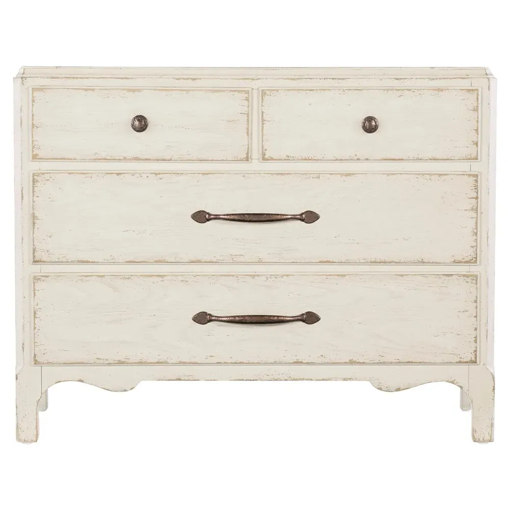 Asher Bachelor Chest - White, Oak image