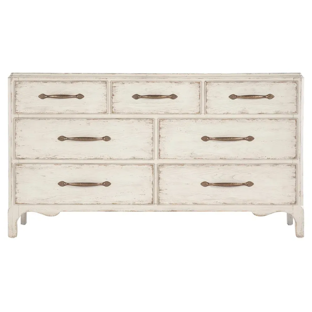Asher Double Dresser - White, Oak