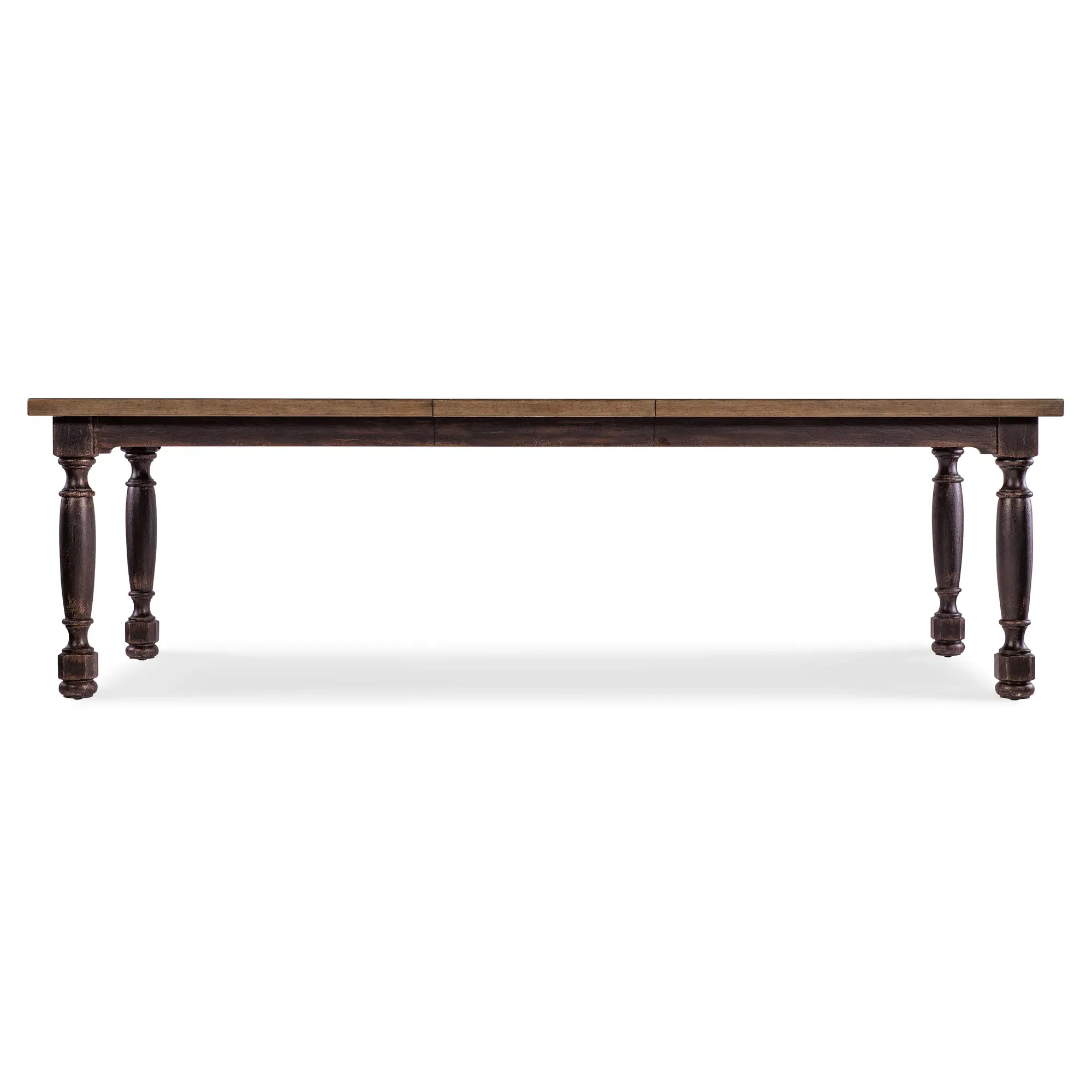 Asher Extendable Rectangular Dining Table - Brown, Oak