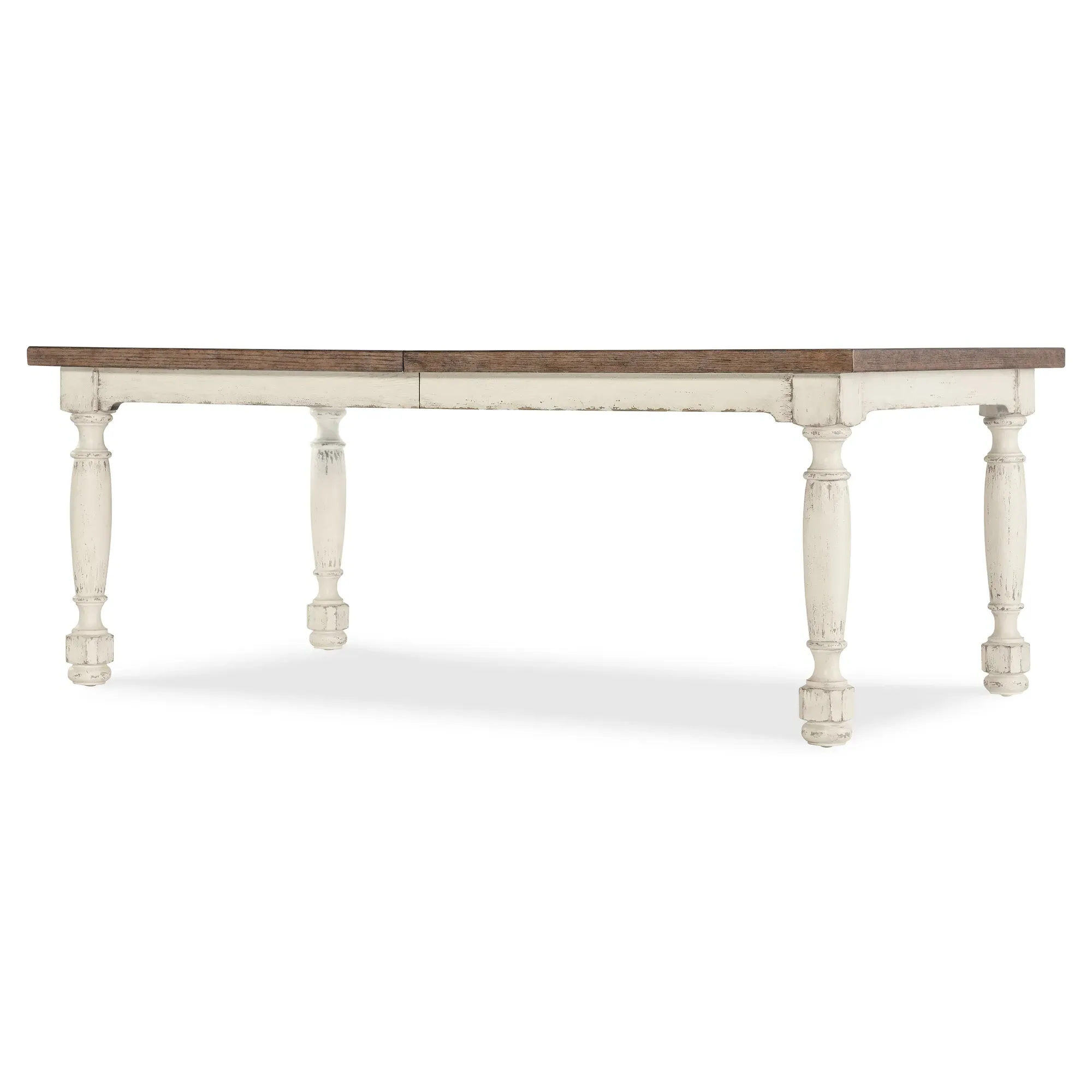 Asher Extendable Rectangular Dining Table - Cream, Oak