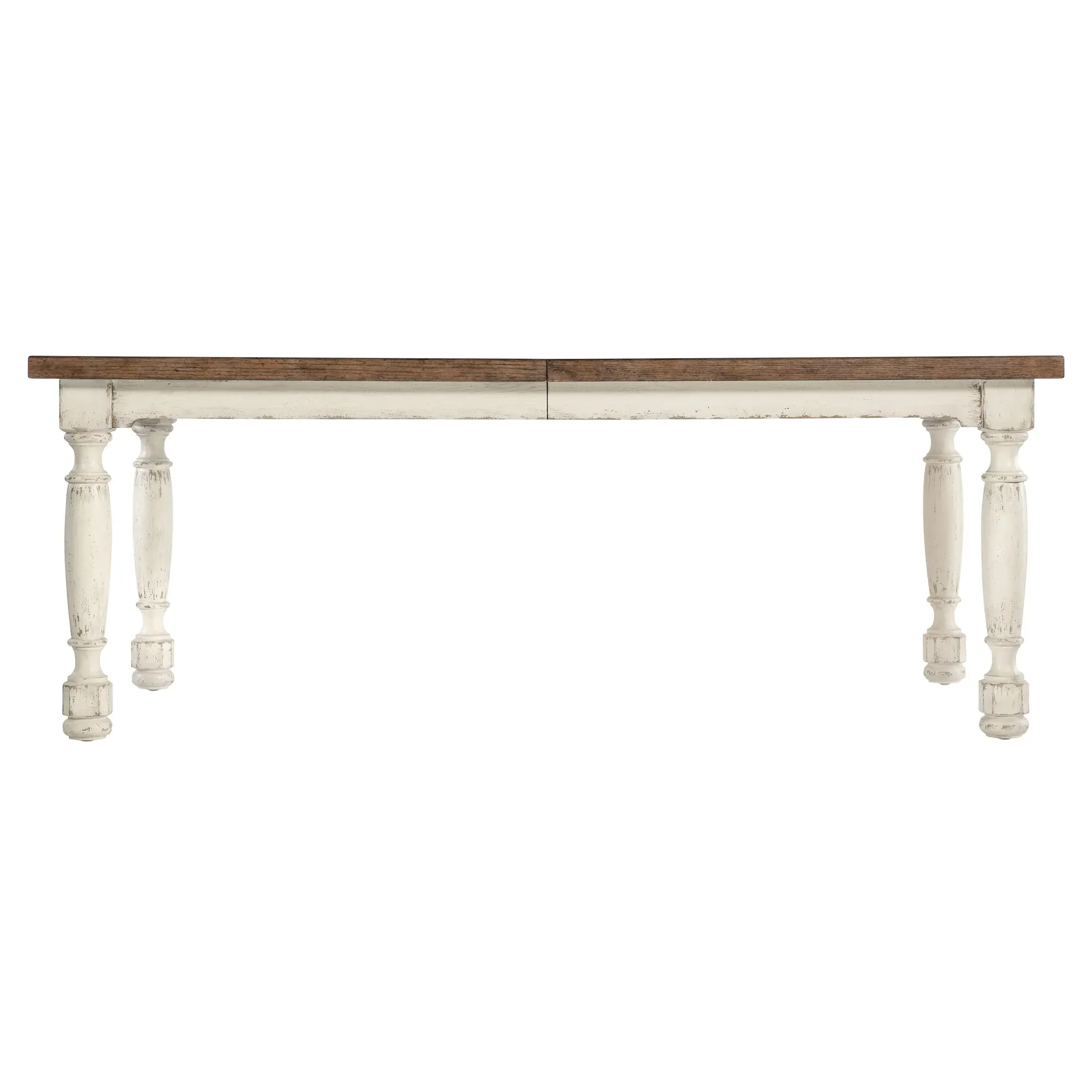 Asher Extendable Rectangular Dining Table - Cream, Oak