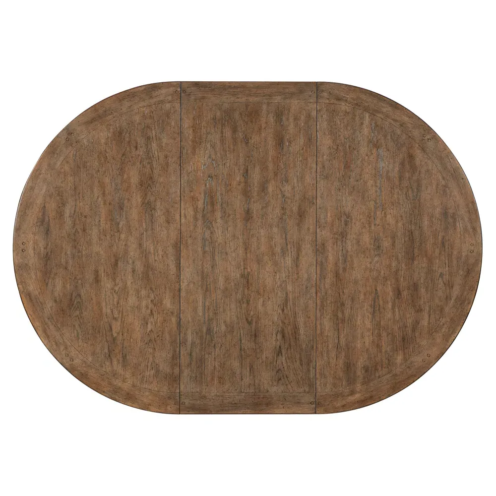 Asher Extendable Round Dining Table - Cream, Oak