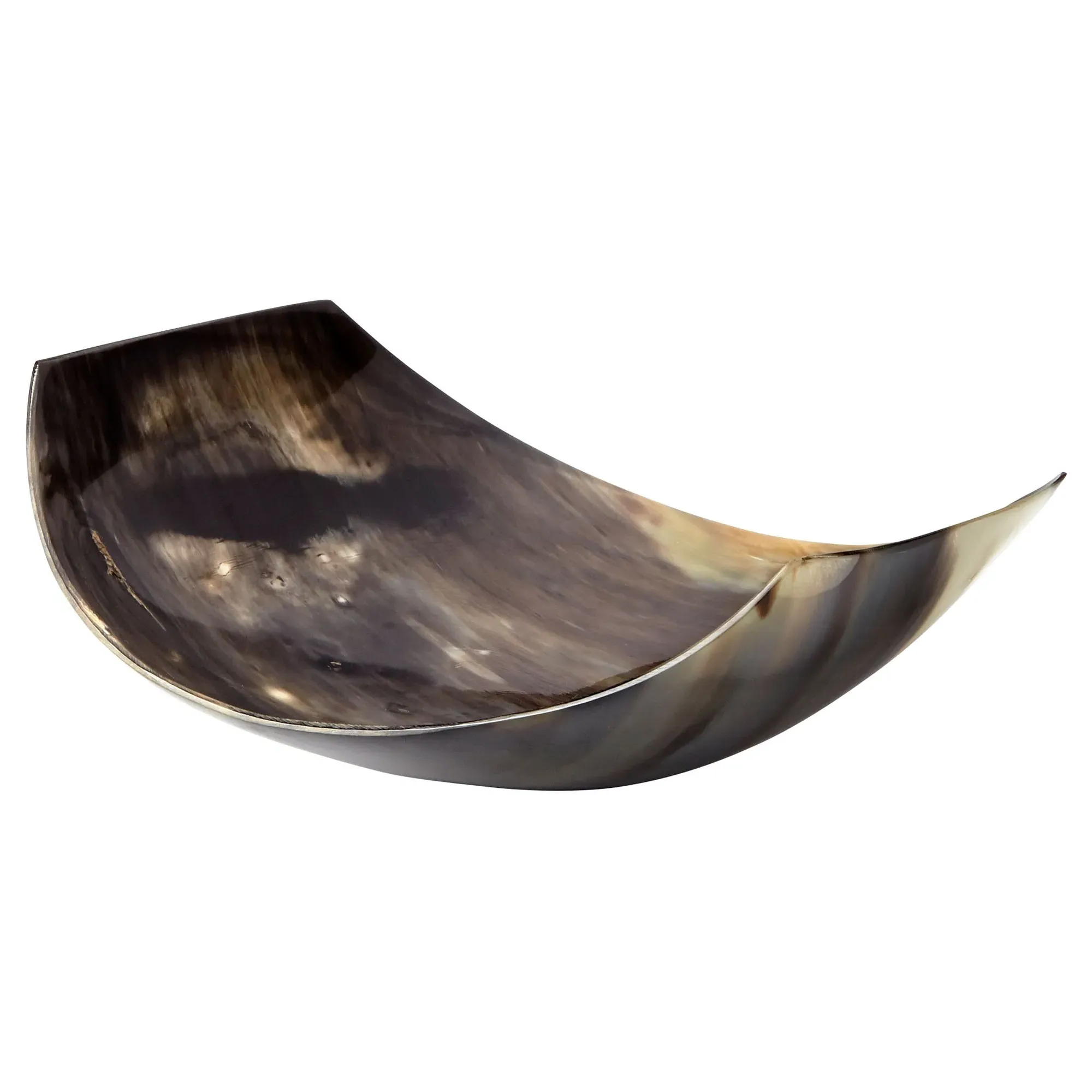 Asher Oval Tray - Brown, Horn image