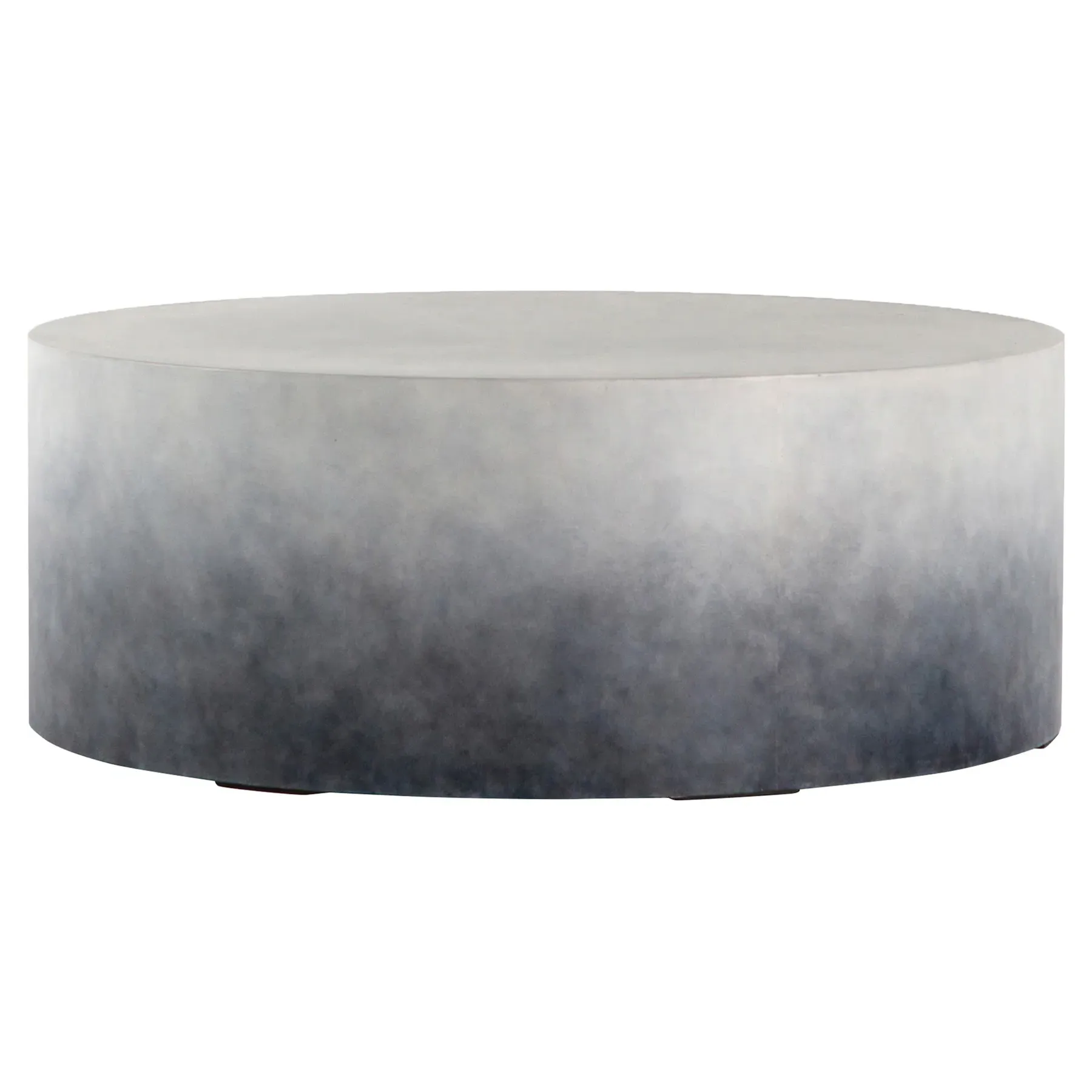 Asher Round Outdoor Coffee Table - Indigo Ombre, Concrete