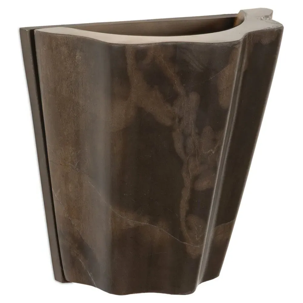 Ashera Wall Sconce - Brown, Marble