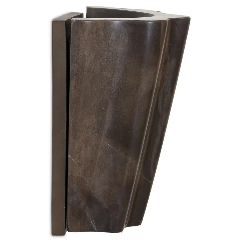 Ashera Wall Sconce - Brown, Marble