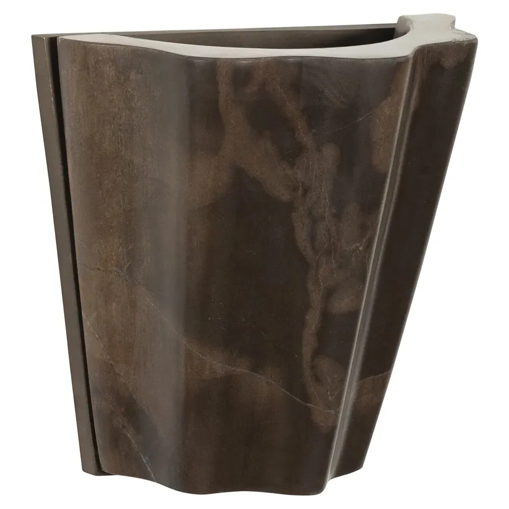 Ashera Wall Sconce - Brown, Marble image