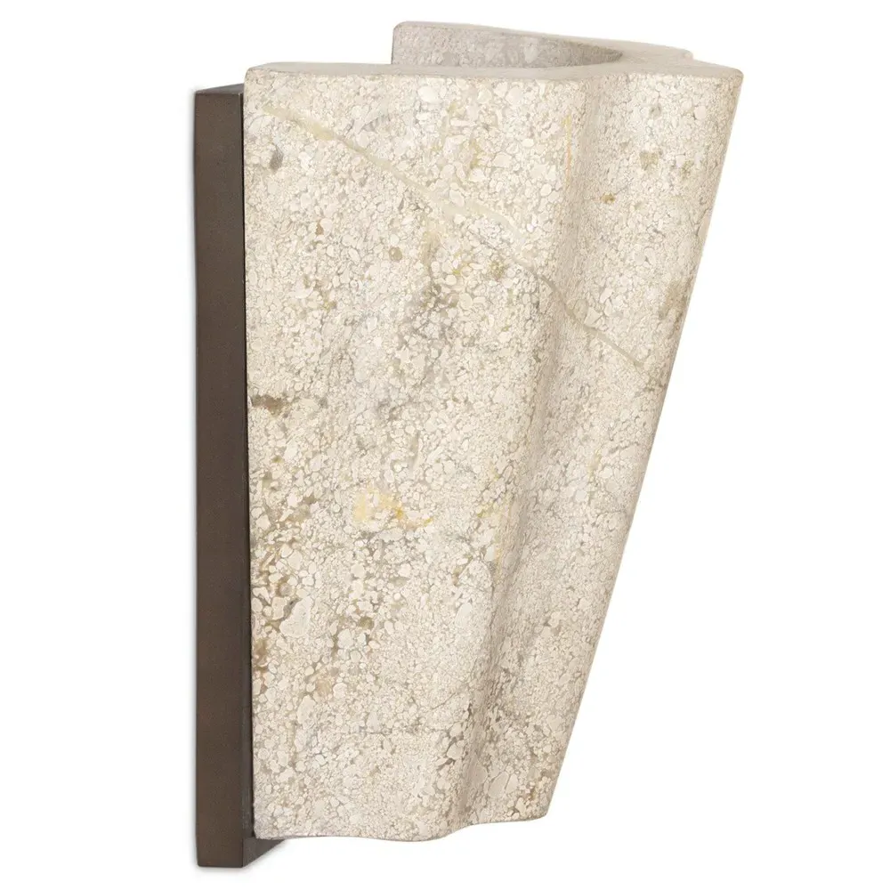 Ashera Wall Sconce - Cream, Marble