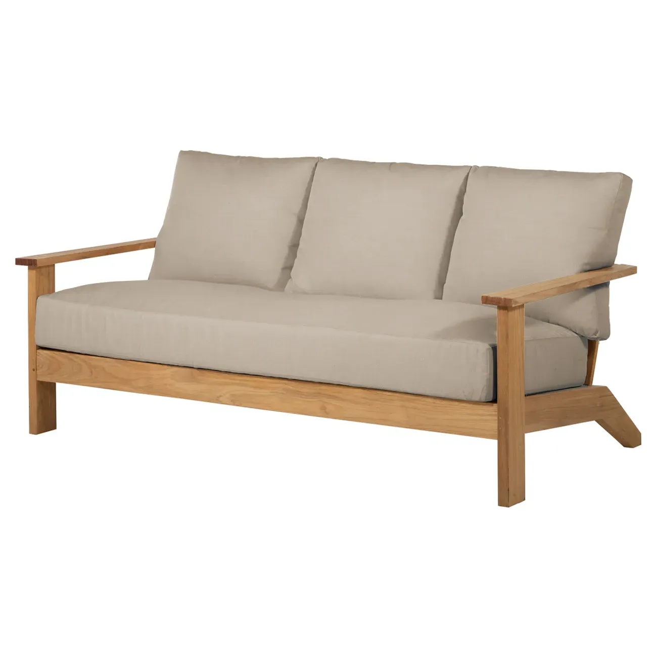 Ashland 3-Seater Outdoor Sofa - Natural, Teak