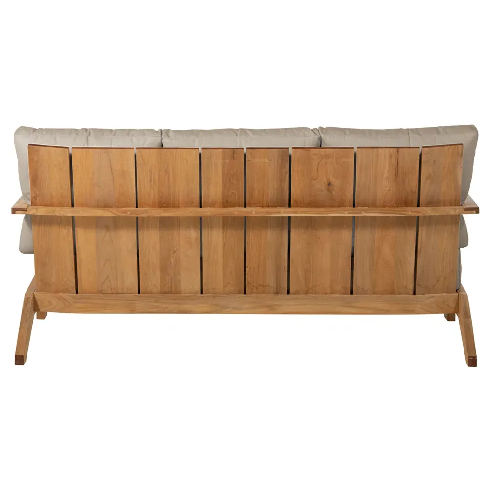 Ashland 3-Seater Outdoor Sofa - Natural, Teak
