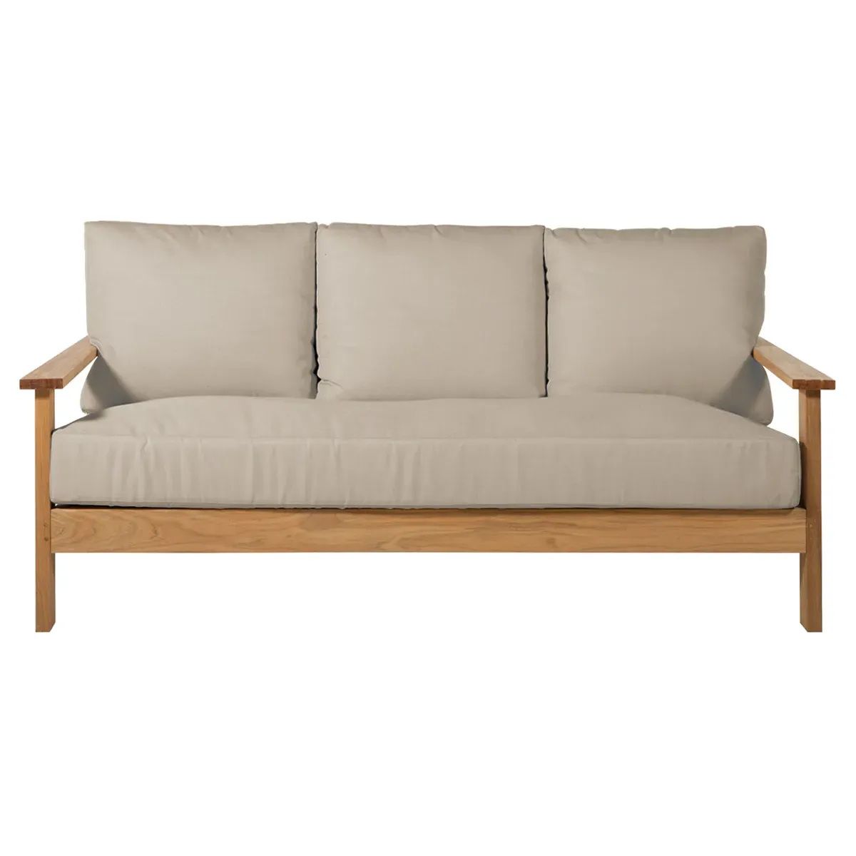 Ashland 3-Seater Outdoor Sofa - Natural, Teak