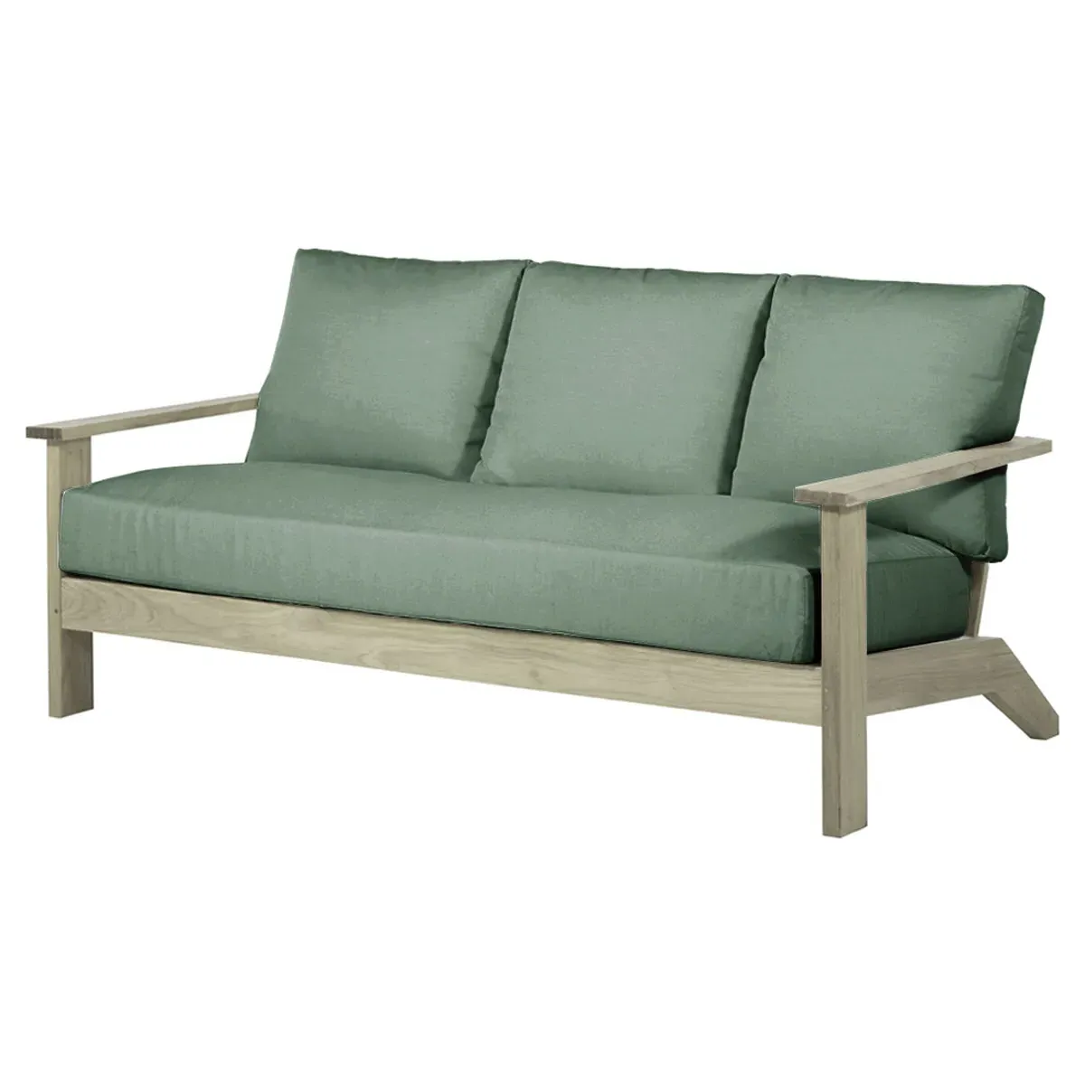 Ashland 74" Outdoor Sofa - Oyster Grey, Teak