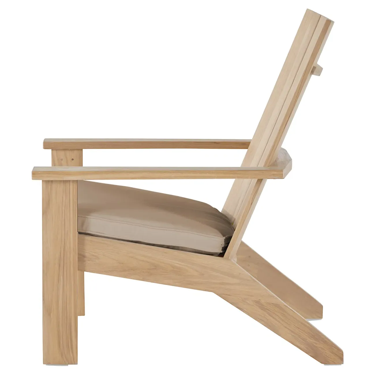 Ashland Outdoor Adirondack Chair - Beige, Teak