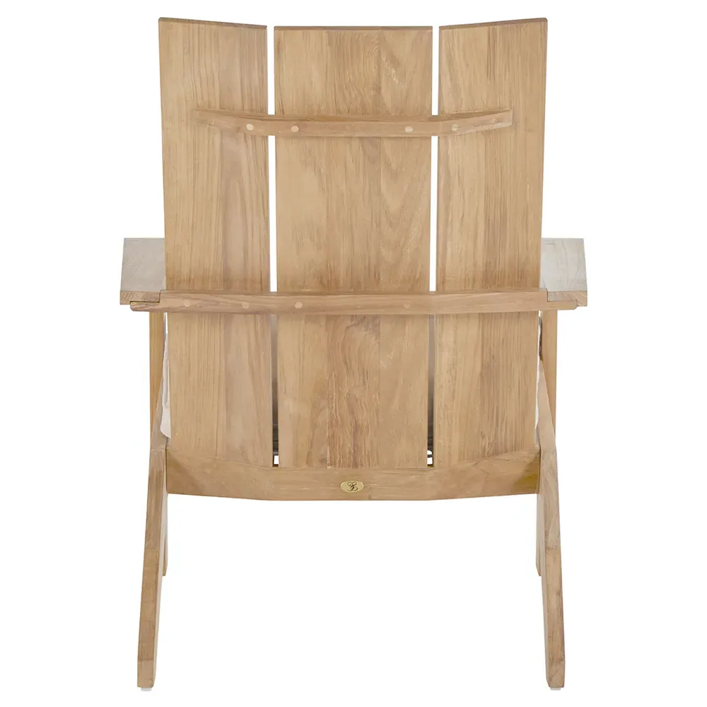 Ashland Outdoor Adirondack Chair - Beige, Teak