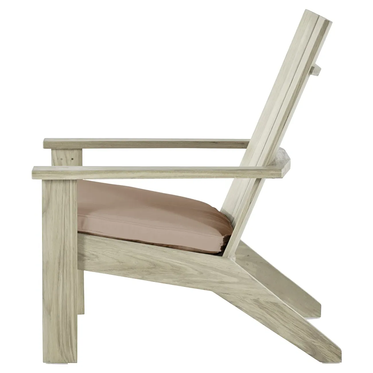 Ashland Outdoor Adirondack Chair - Beige, Teak