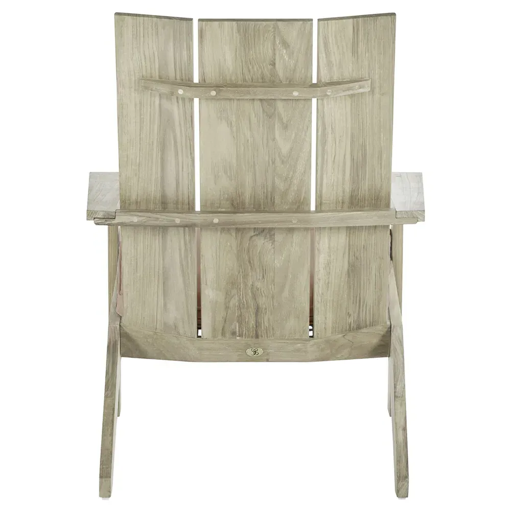 Ashland Outdoor Adirondack Chair - Beige, Teak