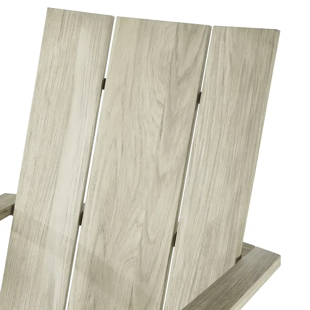 Ashland Outdoor Adirondack Chair - Beige, Teak