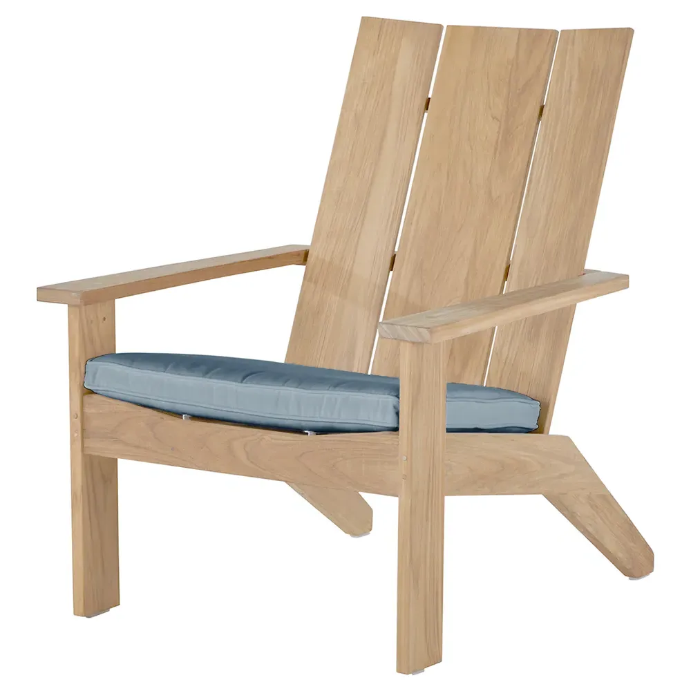 Ashland Outdoor Adirondack Chair - Blue, Teak