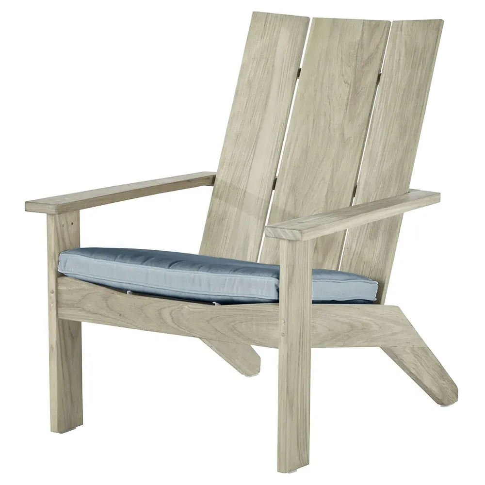 Ashland Outdoor Adirondack Chair - Blue, Teak