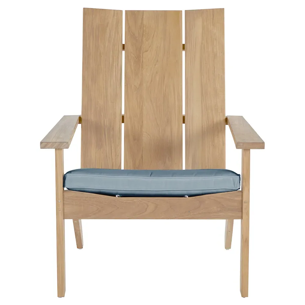 Ashland Outdoor Adirondack Chair - Blue, Teak