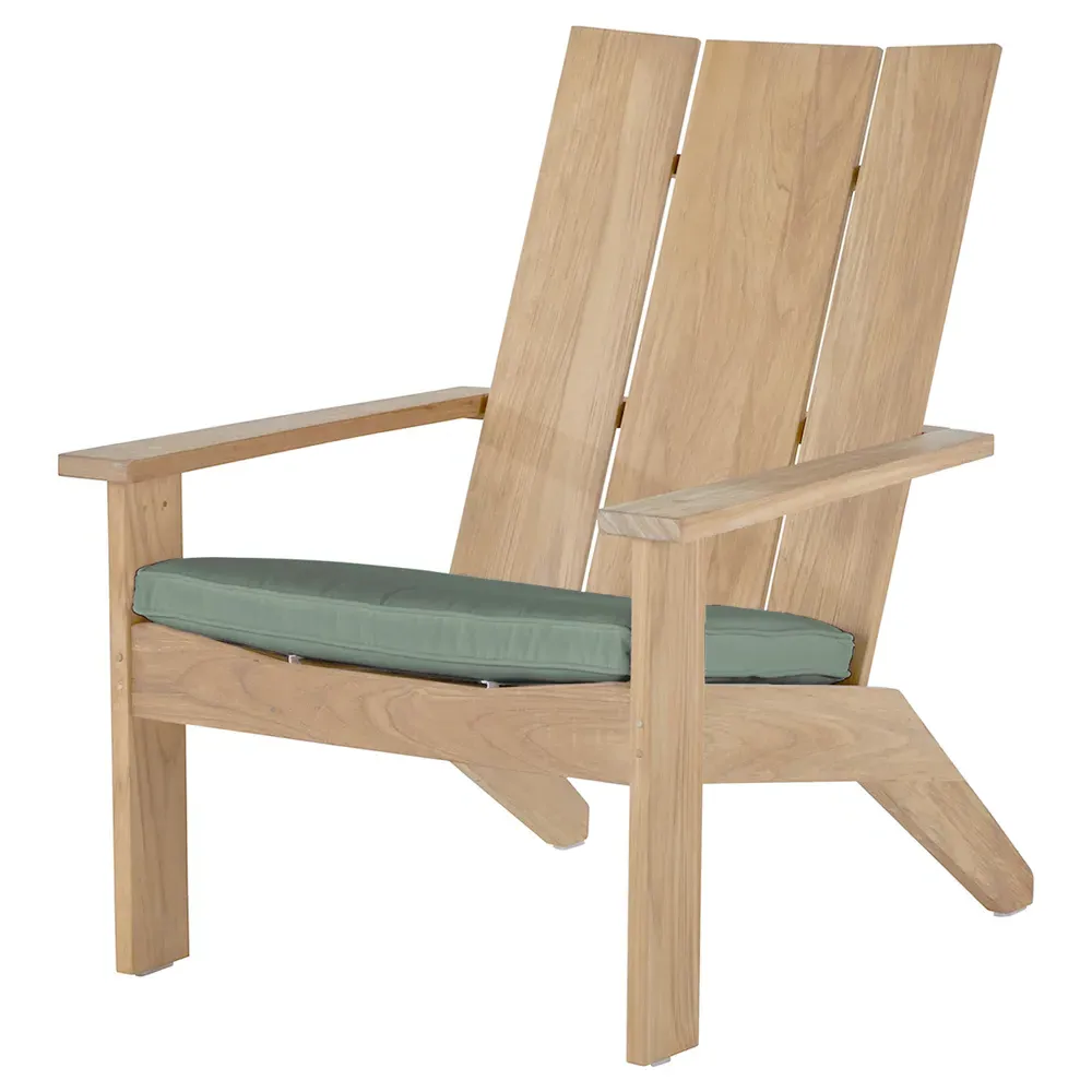 Ashland Outdoor Adirondack Chair - Green, Teak